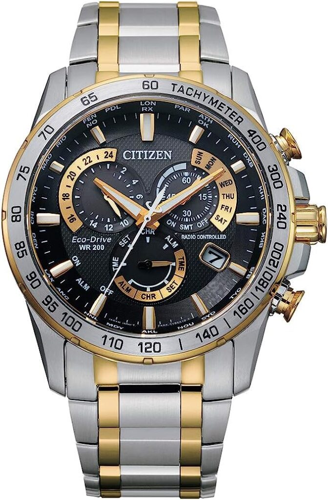 Citizen Men's Eco-Drive Sport Luxury PCAT Chronograph Watch Stainless Steel